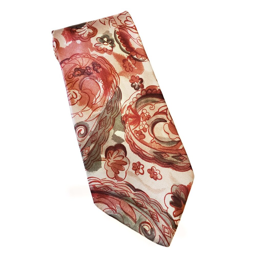 Christian Dior Monsieur Silk Floral Watercolor Tie